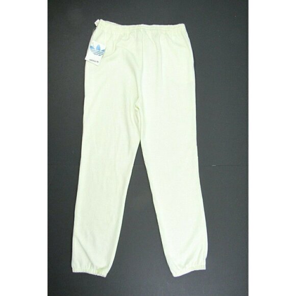 Vintage Adidas 70s 80s Jogger Sweatpants Ladies L Yellow Women Tags Rare Trefoil - Picture 5 of 9